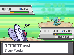A Butterfree uses sleep powder.