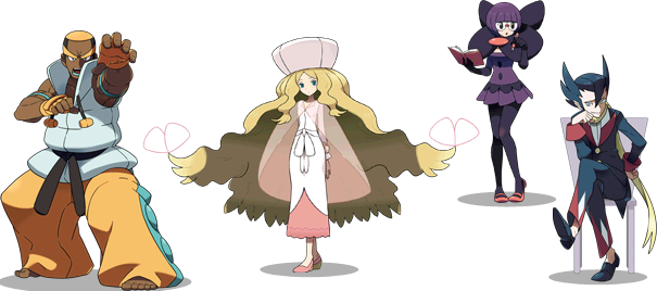 The Elite Four of the Unova region.
